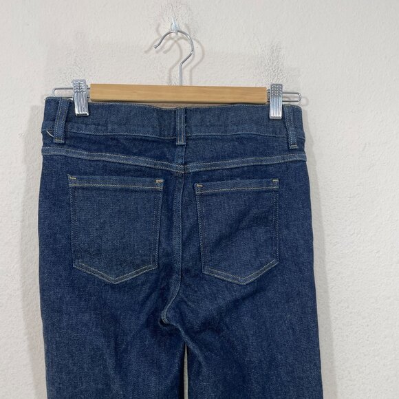 NEW Spanx Size S Cropped Kick Flare Jeans Raw Indigo 20699Q Pull-On Stretch NWT - Picture 6 of 8